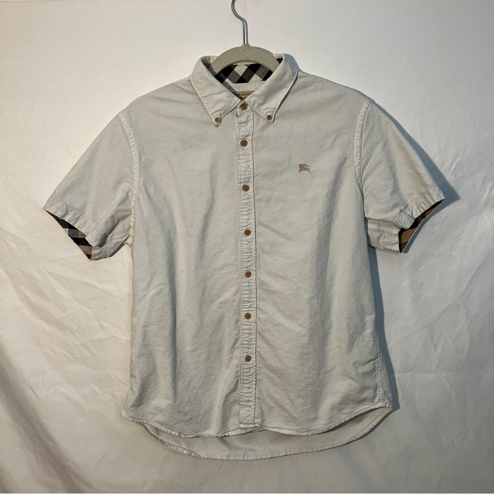 Vintage Burberry Short Sleeve Button Up
